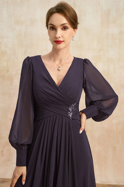 Robe Chic Asymétrique Nuit - gallery 1