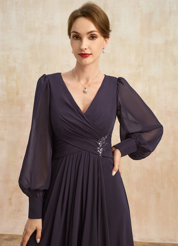 Robe Chic Asymétrique Nuit - gallery 1