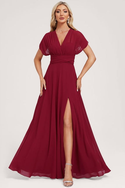 Robe Chic Bordeaux Fluide - gallery 6