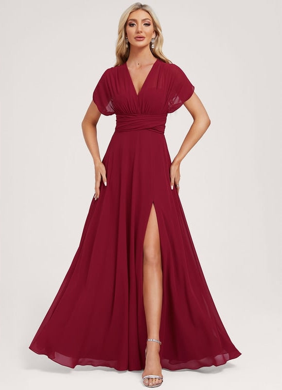 Robe Chic Bordeaux Fluide - gallery 6