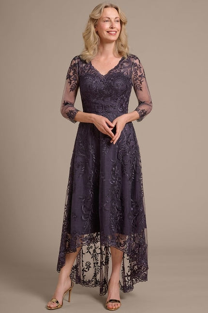 Robe Chic Dentelle Violette - gallery 3
