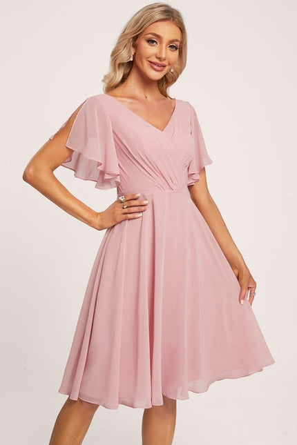 Robe Chic Chiffon Rosé - gallery 1