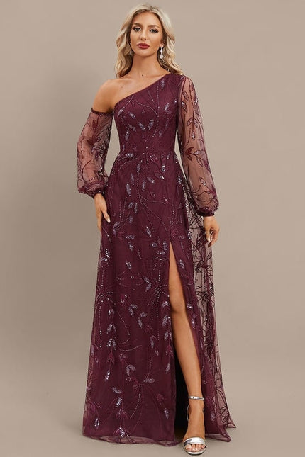Robe Chic Étoilée Bordeaux
