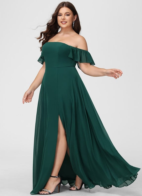Robe Chic Mousseline Émeraude - gallery 6