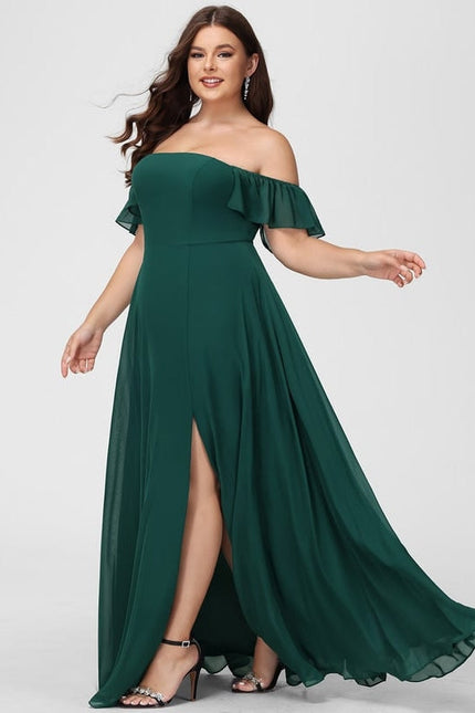 Robe Chic Mousseline Émeraude - gallery 6