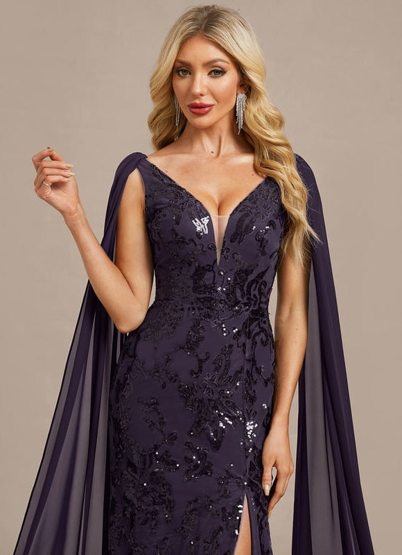 Robe Chic Cape Pailletée - gallery 1