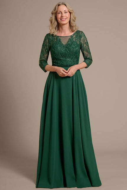 Robe Chic Élégance Verte - gallery 1