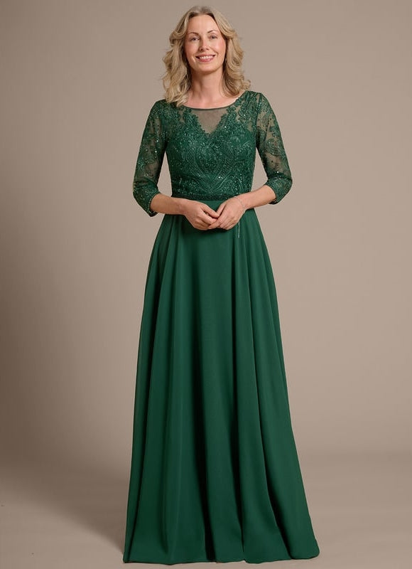 Robe Chic Élégance Verte - gallery 1