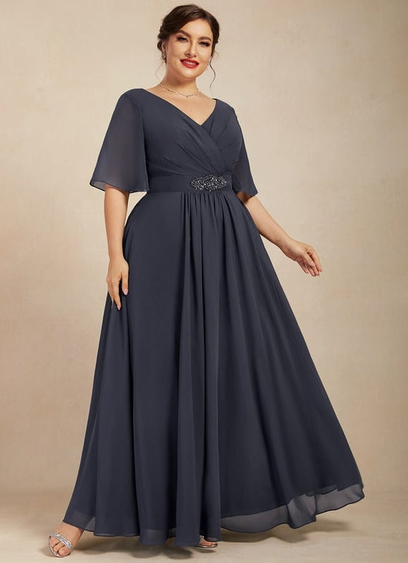 Robe Chic Longue Charbon Flottante - gallery 7