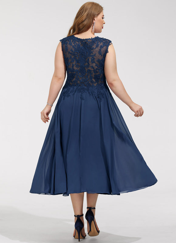 Robe Chic Noire Dentelle V-Cou Élégant - gallery 9
