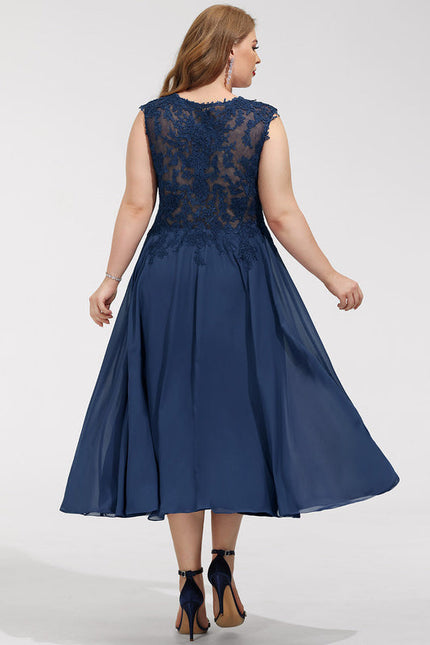 Robe Chic Noire Dentelle V-Cou Élégant - gallery 9