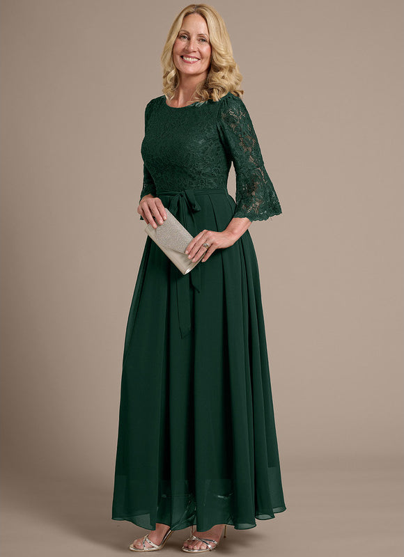 Robe Chic Dentelle Émeraude - gallery 4