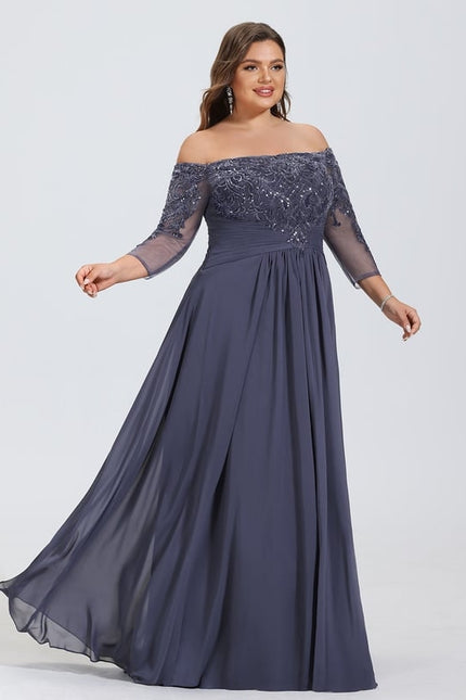 Robe Chic Élégante Charbon - gallery 9