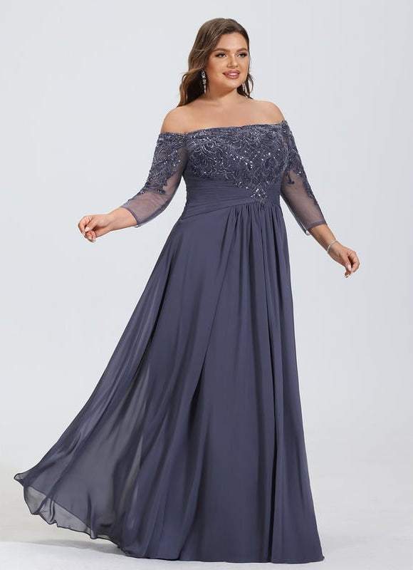 Robe Chic Élégante Charbon - gallery 9