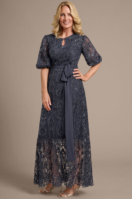Robe Chic Dentelle Marine - gallery 1