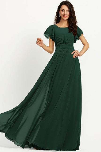 Robe Chic Mousseline Drapée - gallery 4