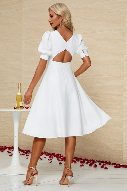 Robe Chic Noire Ajourée - gallery 3