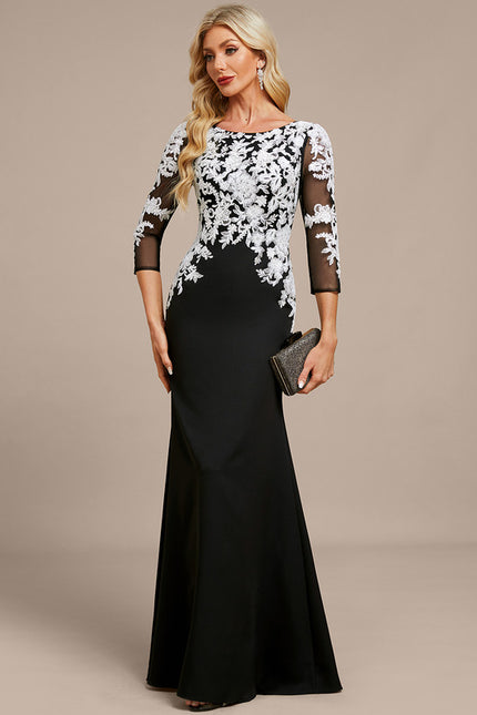 Robe Blanche Et Noire Chic - gallery 4