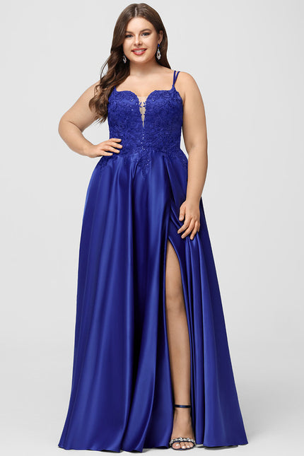 Robe Chic Bleu Satinée - gallery 9