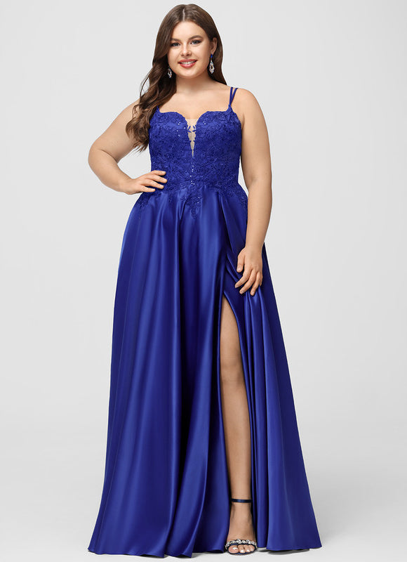 Robe Chic Bleu Satinée - gallery 9