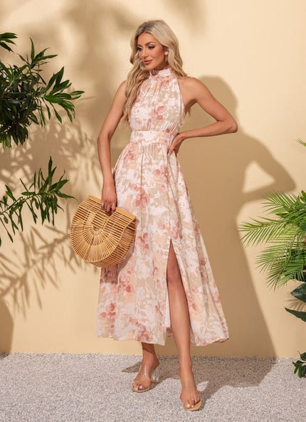 Robe Chic Halter Évasée