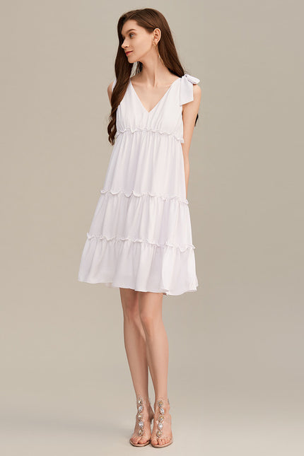 Robe Chic Verte Évasée - gallery 2