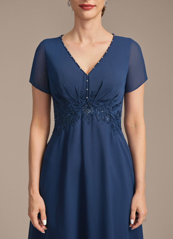 Robe Chic Bleu Marine Élégante - gallery 8