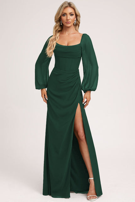 Robe Chic Satinée Beige - gallery 3