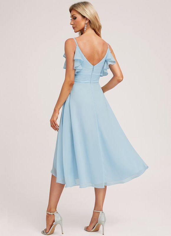 Robe Chic Fluide Bleu Nuit - gallery 1