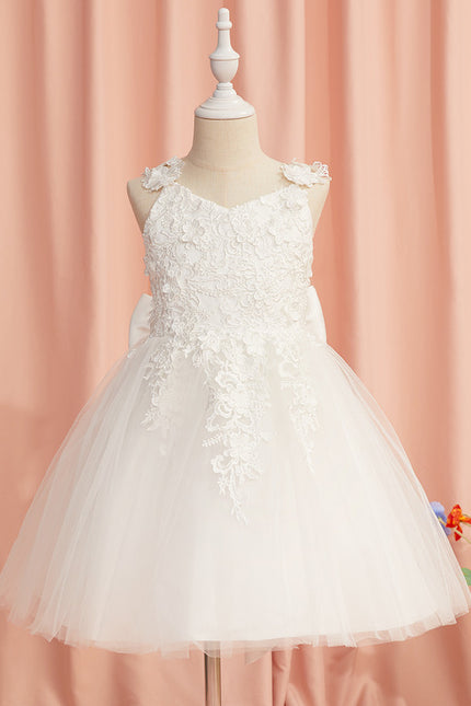 Robe Chic Enfantine Florale Tulle