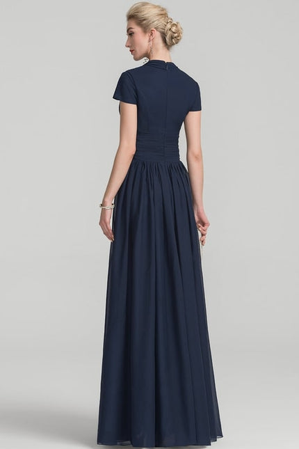 Robe Chic Longue Verte Fluide - gallery 3