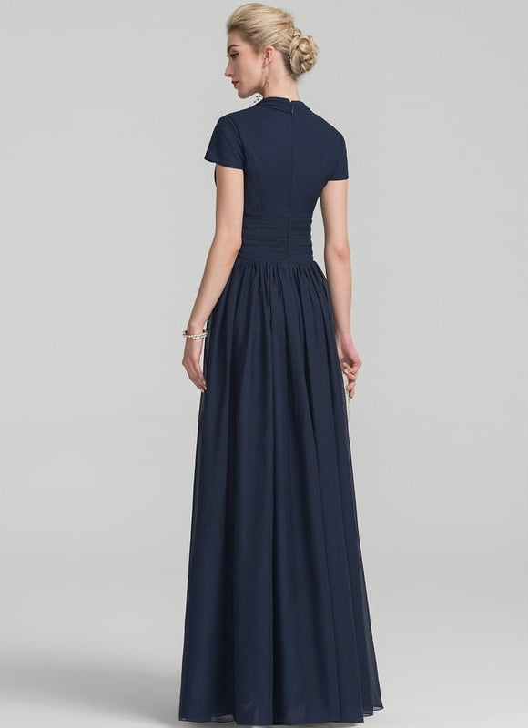 Robe Chic Longue Verte Fluide - gallery 3