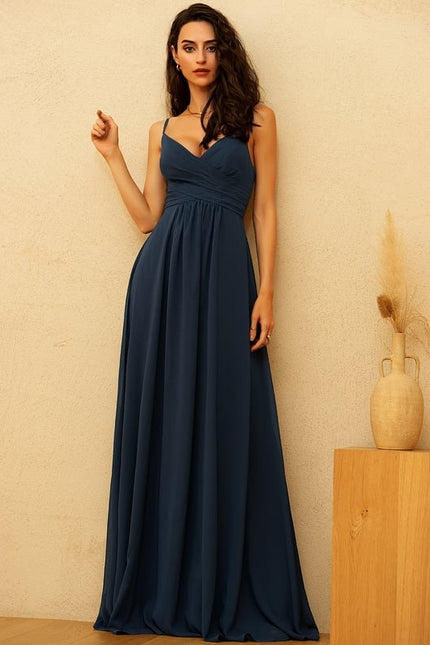 Robe Chic Longue Verte Fluide