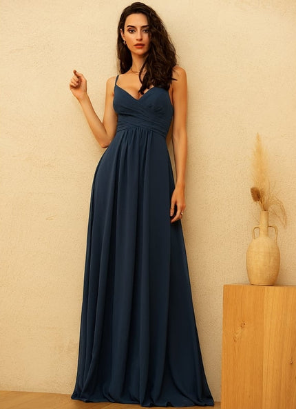 Robe Chic Longue Verte Fluide