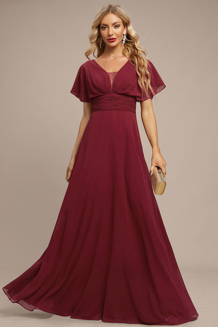 Robe Chic Longue Verte Fluide