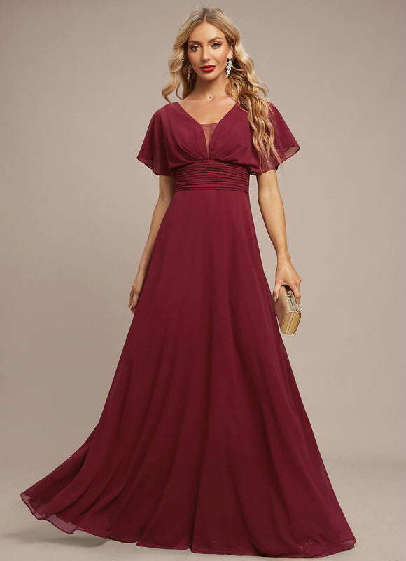 Robe Chic Longue Verte Fluide