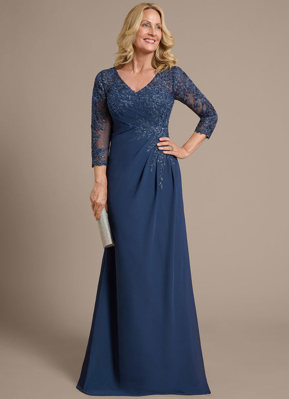 Robe Chic Nuit Marine Élégante