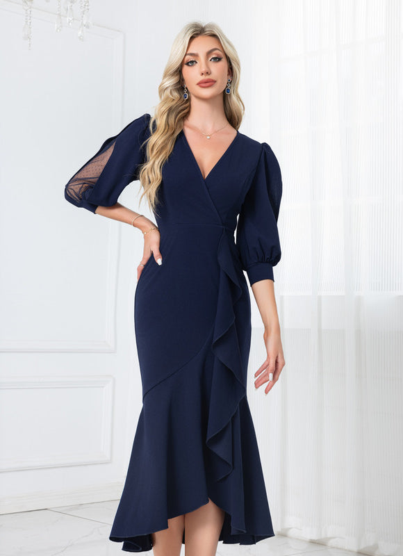 Robe Chic Sirène Asymétrique - gallery 1