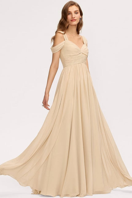 Robe Chic Chiffon Sable - gallery 2