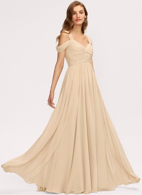 Robe Chic Chiffon Sable - gallery 2