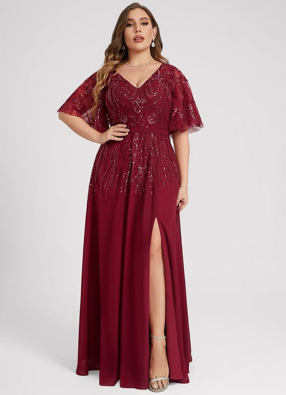Robe Chic Longue Émeraude Élégante - gallery 9