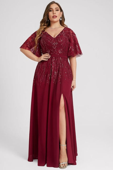 Robe Chic Longue Émeraude Élégante - gallery 9