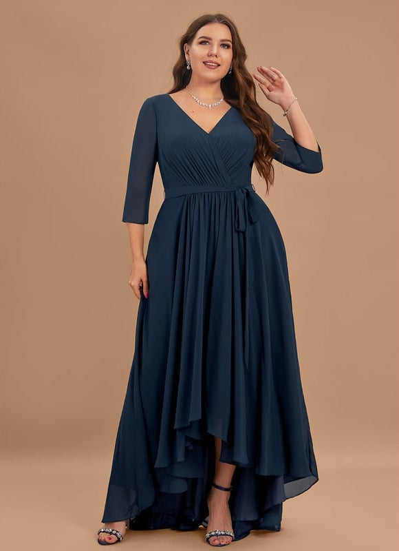 Robe Chic Drapé Azur Sublime - gallery 9