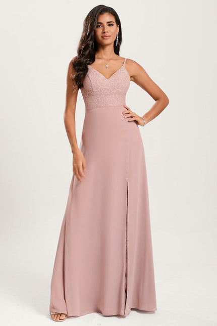 Robe Chic Élégance Rosée - gallery 1