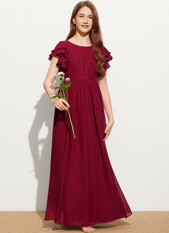 Robe Chic Mousseline Prune - gallery 1