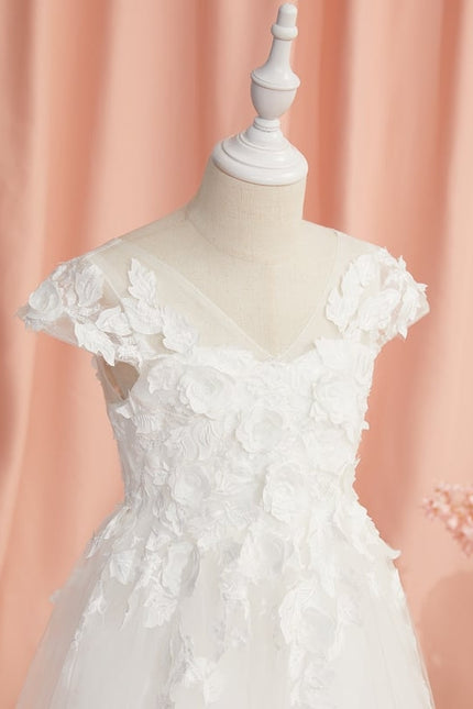 Robe Chic Florale Tulle - gallery 7