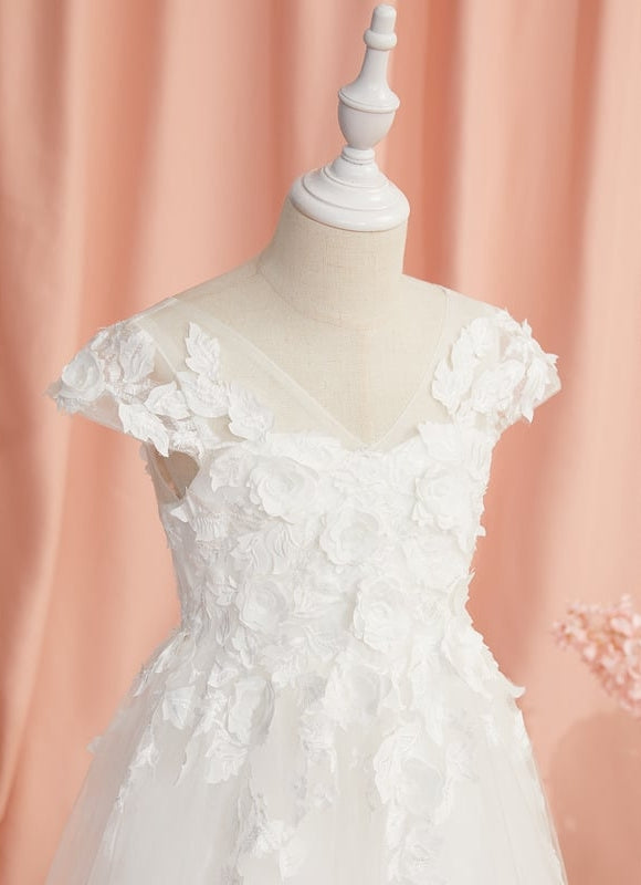 Robe Chic Florale Tulle - gallery 7