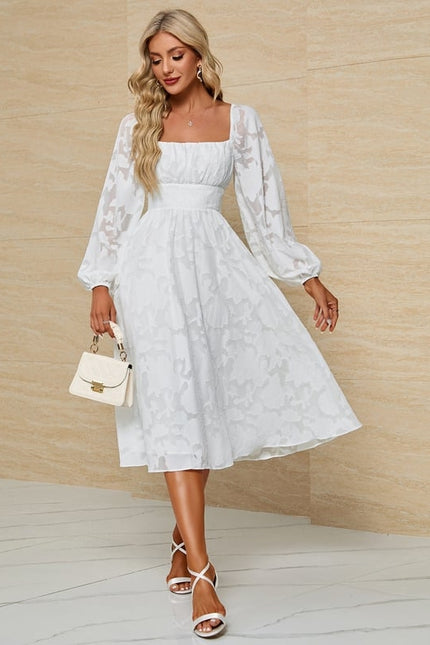Robe Chic Blanche Aérée - gallery 5