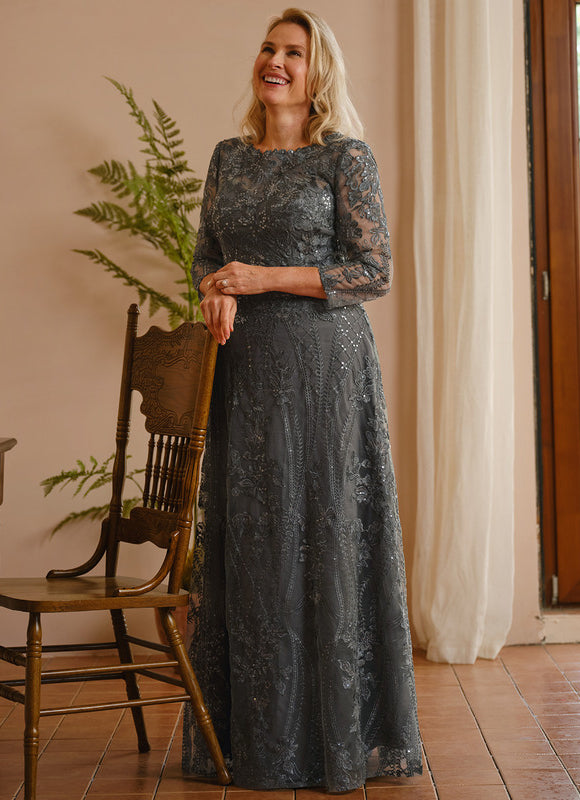 Robe Chic Dentelle Charbon - gallery 9