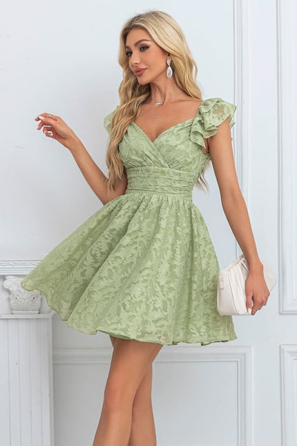 Robe Chic Flore Verte - gallery 1